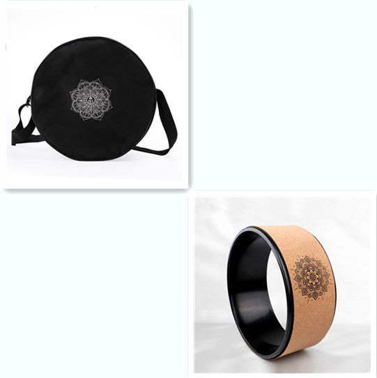 Premium Cork Yoga Wheel - Full Circle Backbend & Flexibility Tool