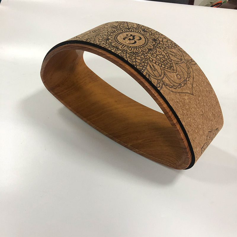 Premium Cork Yoga Wheel - Backbend & Flexibility Tool