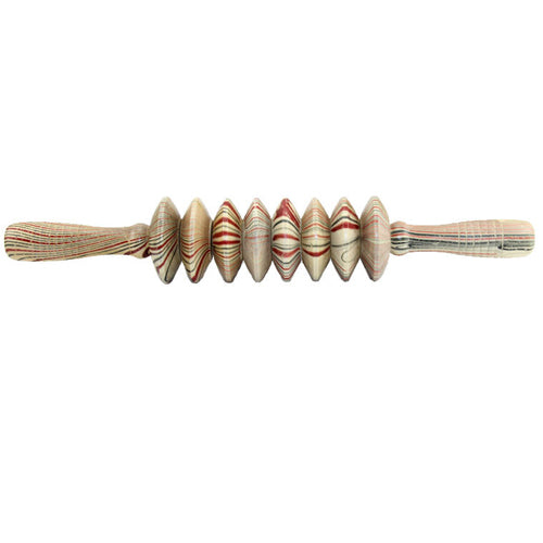 Wooden Massage Roller Stick — Trigger Point Relief for Back, Neck & Legs