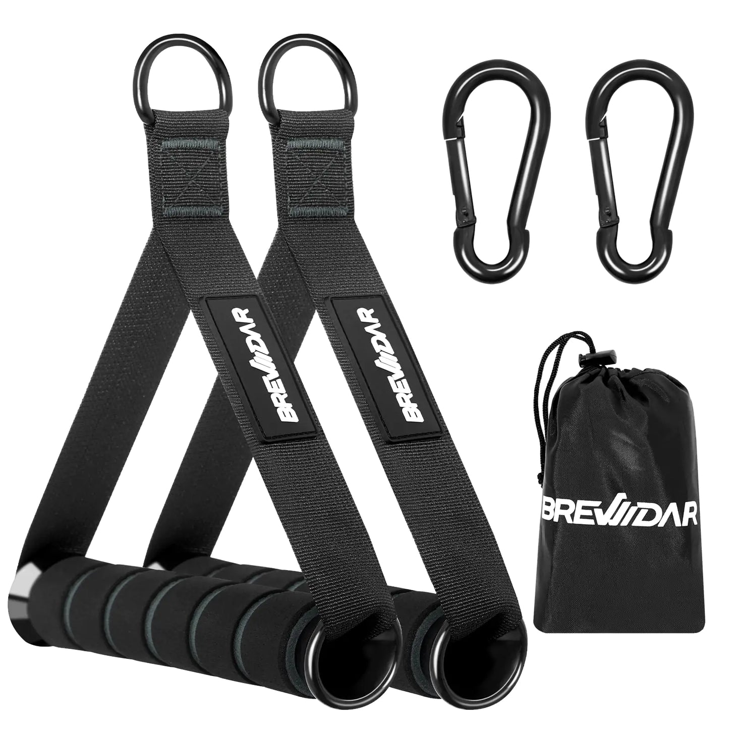 Cable Machine Handles - D-Grip Foam Handles for Resistance Bands & Gym Equipment