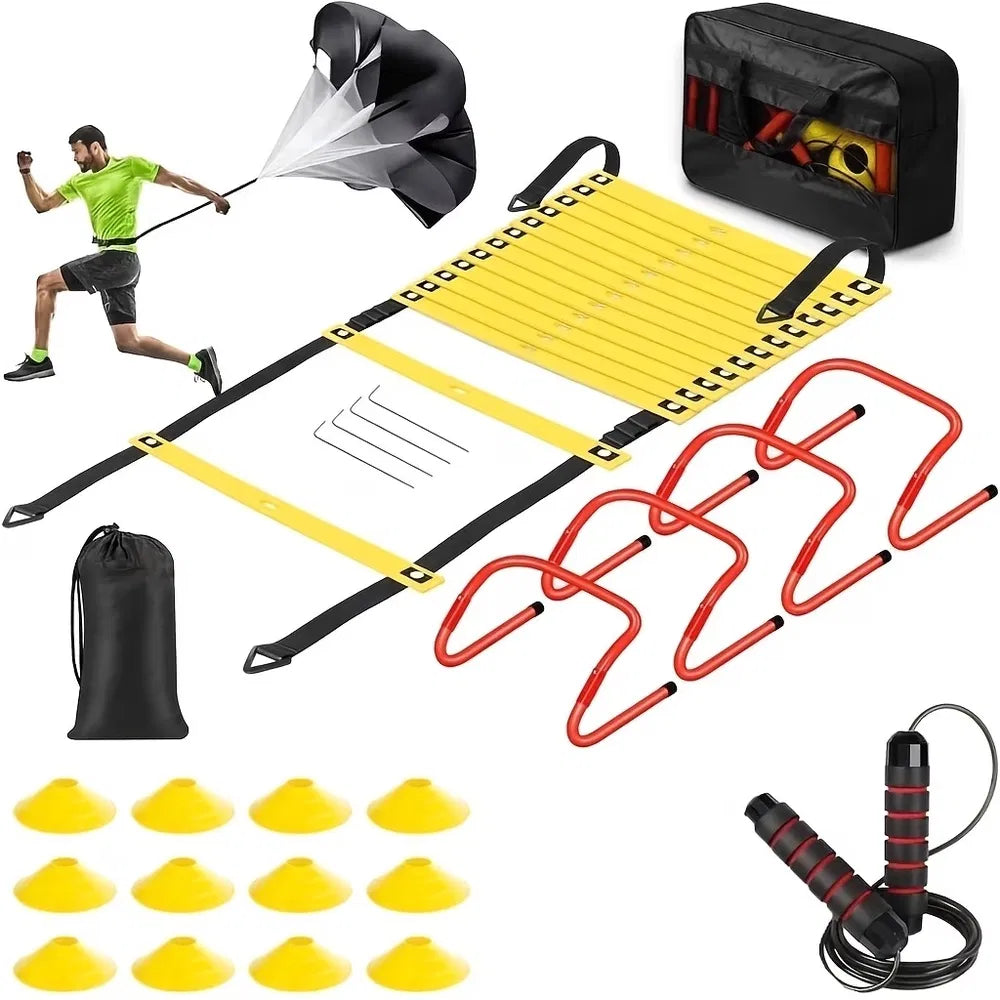 Agility Ladder Training Set - Speed & Footwork Trainer with Carry Bag