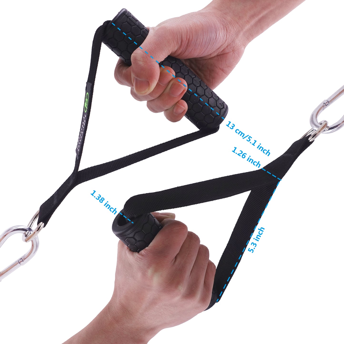 Resistance Band Handles - Anti-Slip TPR Grip for Cable Machines & Bands