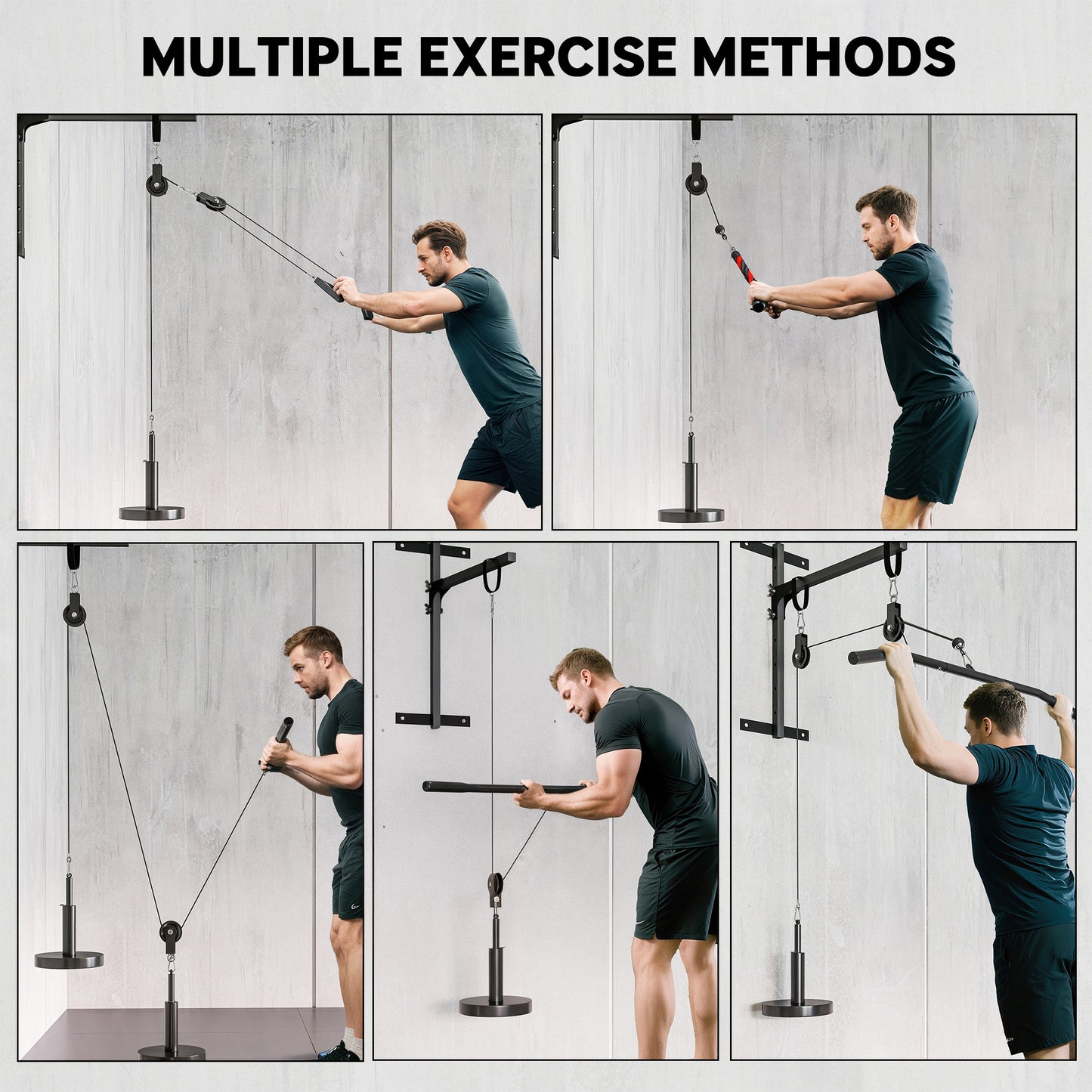 Cable Pulley System for Home Gym - LAT Pulldown & Full Body Cable Kit