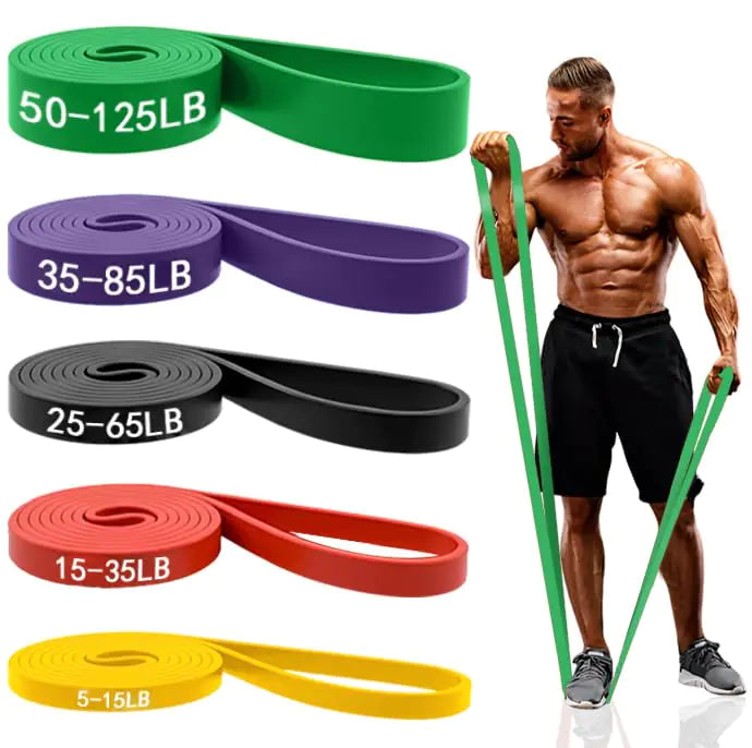 Pull-Up Assistance Bands - 5 Resistance Levels for Strength Training
