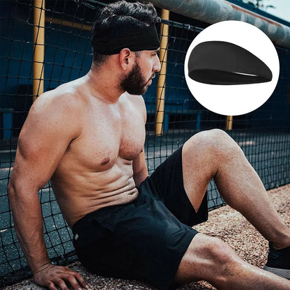 Sports Headbands 3-Pack - Non-Slip Sweat Wicking