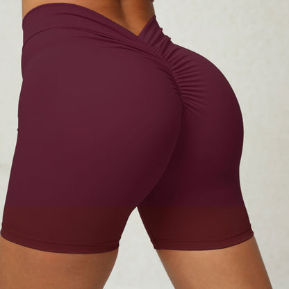 Pantalones cortos de entrenamiento de cadera Peach para mujer