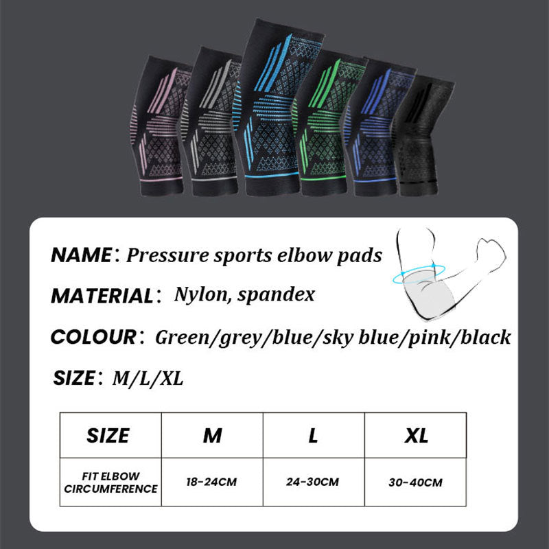 Compression Elbow Sleeve - Breathable Support for Lifting & Sports