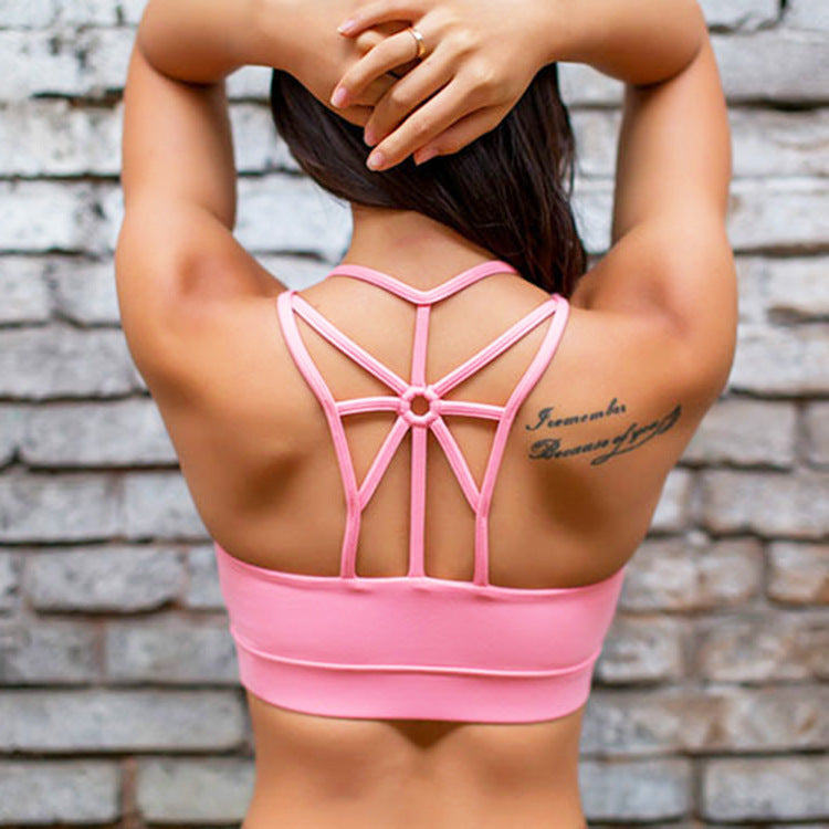 Sujetadores deportivos para mujer Spider Web Beauty Back Fitness Ropa interior Chaleco de yoga