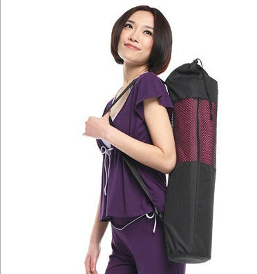 Mesh Yoga Mat Bag - Adjustable Strap Carrier