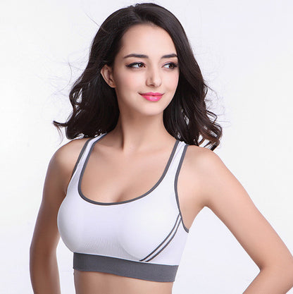 Chaleco deportivo para mujer, camiseta sin mangas acolchada, sujetador deportivo para gimnasio, fitness, sujetador de algodón elástico, sin costuras, transpirable, sujetadores de yoga, ropa interior 