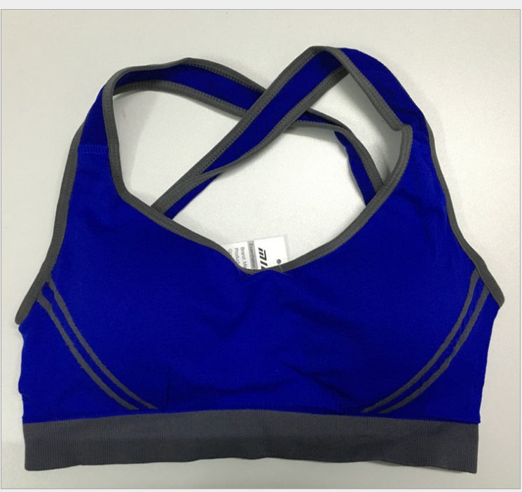 Chaleco deportivo para mujer, camiseta sin mangas acolchada, sujetador deportivo para gimnasio, fitness, sujetador de algodón elástico, sin costuras, transpirable, sujetadores de yoga, ropa interior 