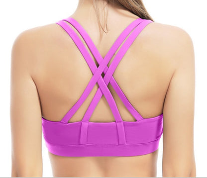 Sujetador deportivo profesional para mujer, top de fitness para gimnasio, chaleco de tirantes, sin costuras, acolchado, sujetador de yoga, camiseta sin mangas de entrenamiento, ropa interior push up para correr