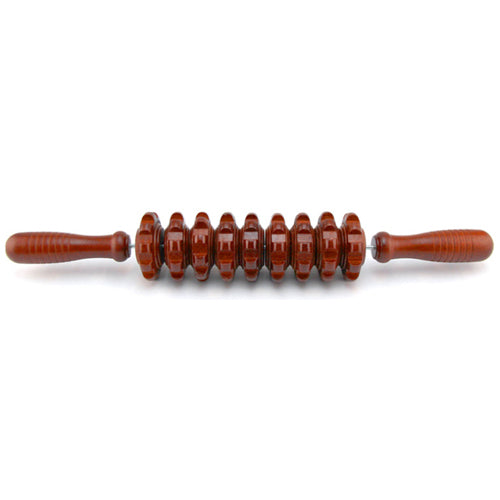 Wooden Massage Roller Stick — Trigger Point Relief for Back, Neck & Legs