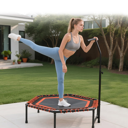 48" Bungee Rebounder Trampoline with Adjustable Handlebar