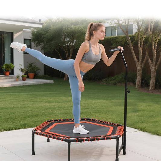 48" Bungee Rebounder Trampoline with Adjustable Handlebar