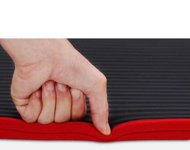 10mm Extra Thick Yoga Mat - Premium NBR Cushioned Non-Slip Exercise Mat