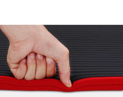 10mm Extra Thick Yoga Mat - Premium NBR Cushioned Non-Slip Exercise Mat