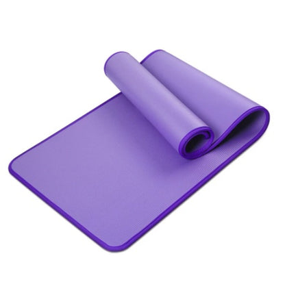 10mm Extra Thick NBR Yoga Mat with Carrying Strap & Backpack - 183cm x 61cm