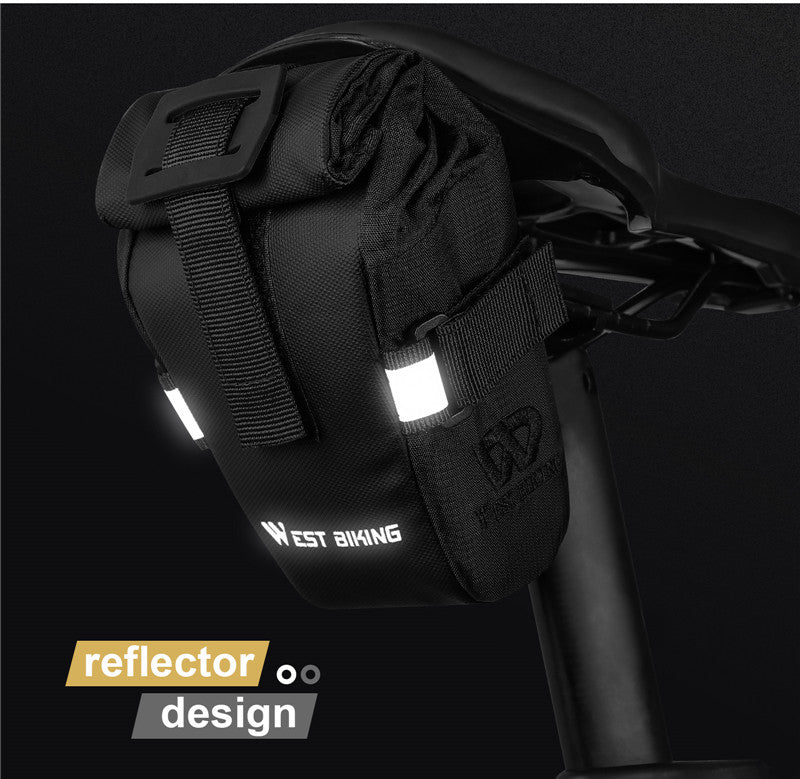 Bicycle Rear Seat Tail Bag - Folding Waterproof Cycling Pouch