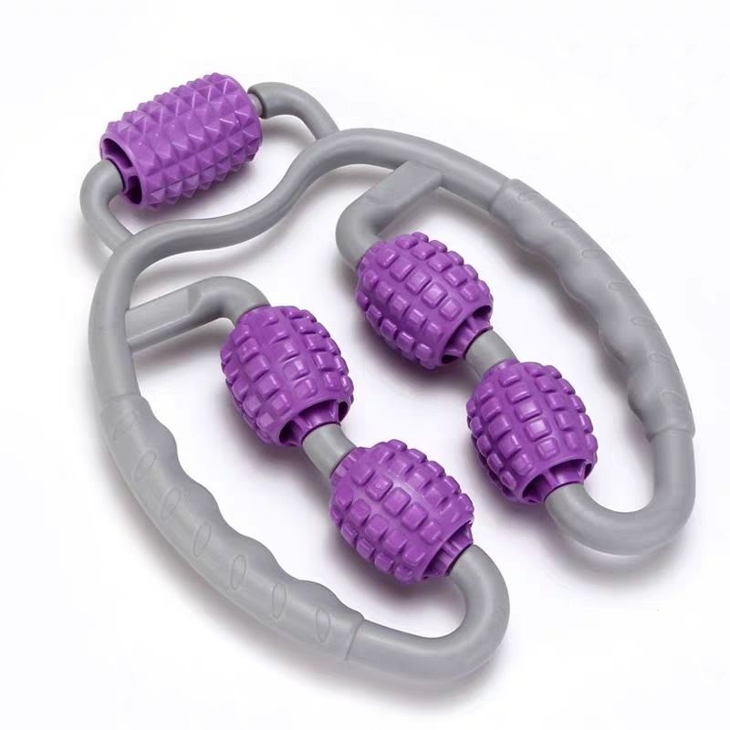 U-Shape Muscle Roller - 4-Wheel Trigger Point Massager