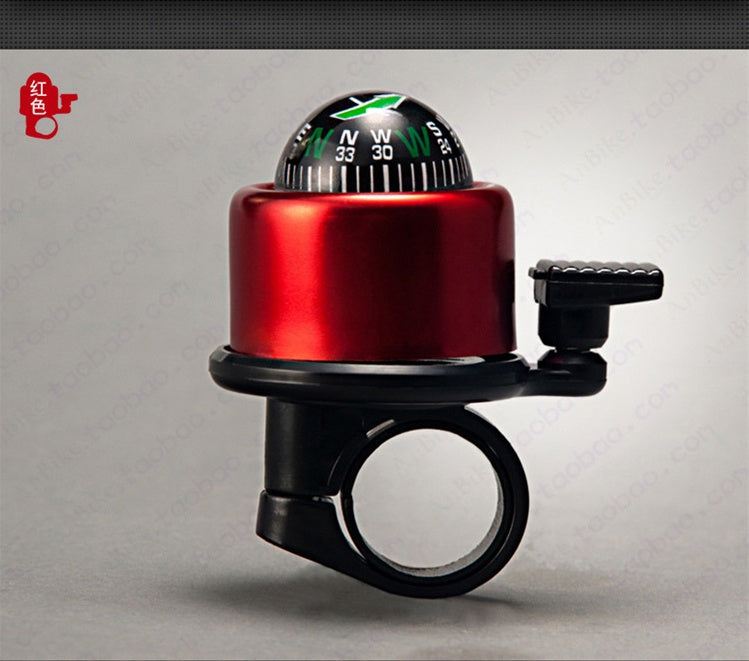 Bicycle Bell with Compass - Loud Ring Horn for Handlebars