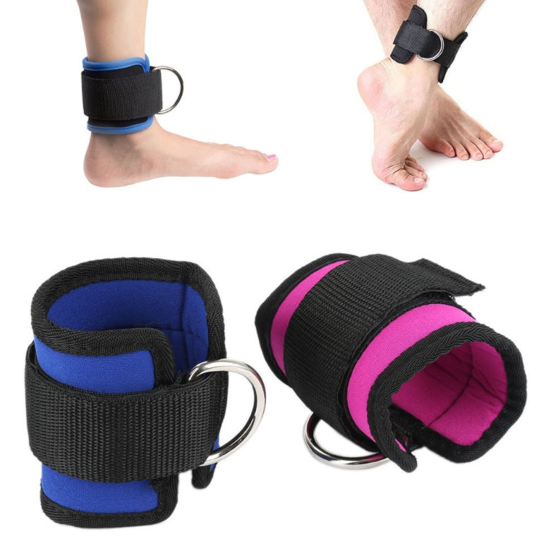 D-Ring Ankle Strap Cuff - Adjustable Cable Machine Attachment