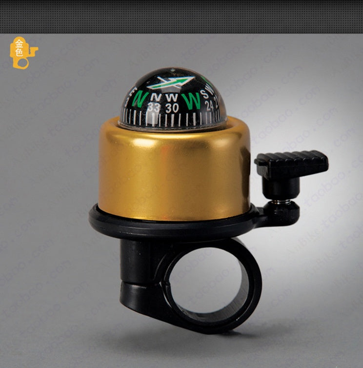 Bicycle Bell with Compass - Loud Ring Horn for Handlebars