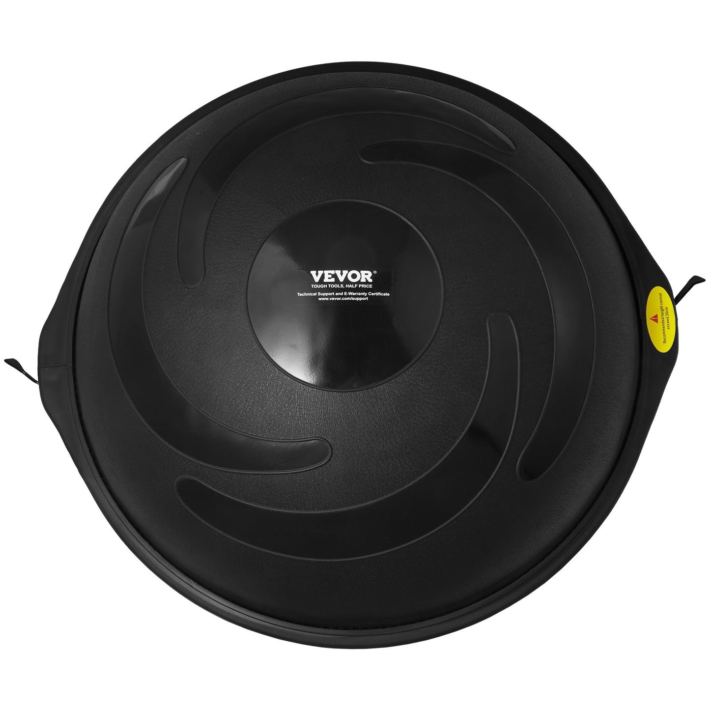 Half Exercise Ball Trainer, 26 Inch Balance Ball Trainer, 1500lbs Capacity Stability Ball, Yoga Ball With Resistance Bands & Foot Pump, Strength Fitness Ball For Home Gym Full Body Workout Black