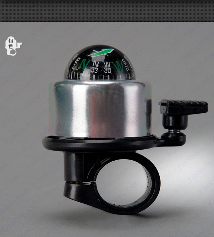 Bicycle Bell with Compass - Loud Ring Horn for Handlebars