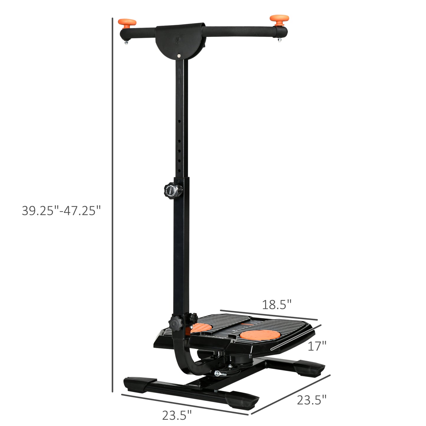 Foldable Ab Twister Board - Waist Trainer with LCD Display & 330 lb Capacity