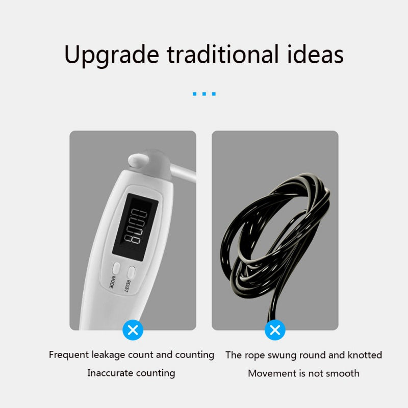 Cordless Digital Jump Rope with Calorie & Jump Counter