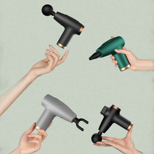 Mini Massage Gun — 6-Speed Percussion Massager with 4 Attachment Heads & USB-C Charging