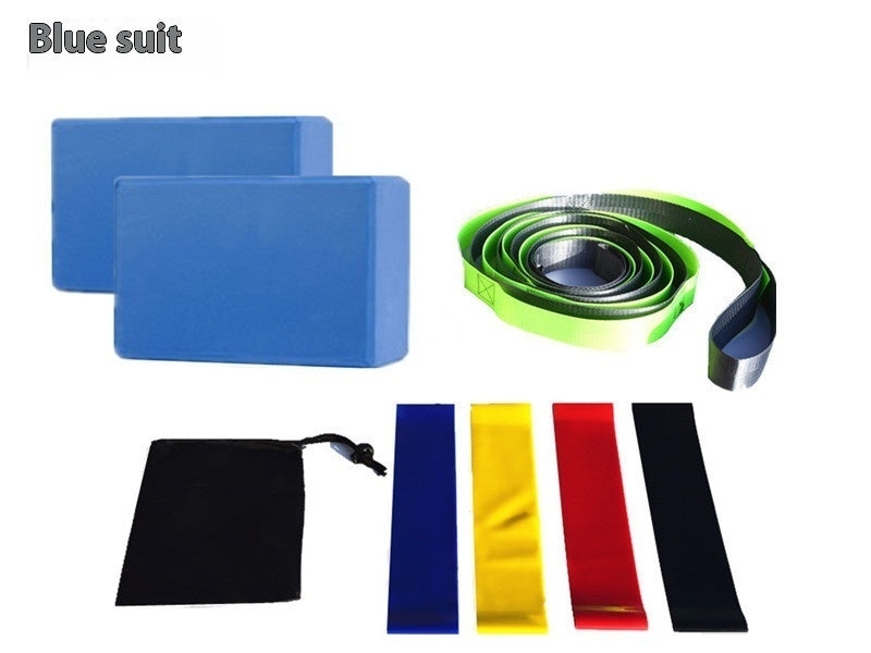 8-Piece Yoga & Resistance Training Kit - Blocks, Bands, Strap & Bag