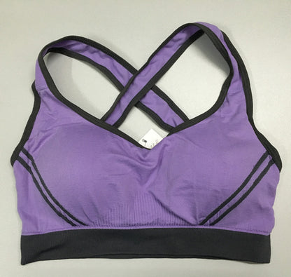 Chaleco deportivo para mujer, camiseta sin mangas acolchada, sujetador deportivo para gimnasio, fitness, sujetador de algodón elástico, sin costuras, transpirable, sujetadores de yoga, ropa interior 