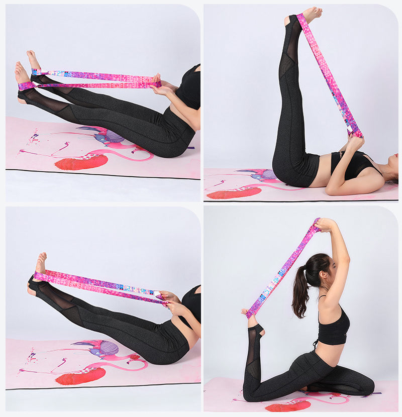 2-in-1 Yoga Mat Strap & Stretching Strap - Cotton Carrier & Flexibility Tool