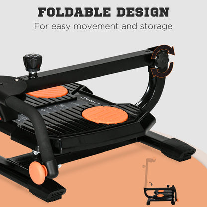 Foldable Ab Twister Board - Waist Trainer with LCD Display & 330 lb Capacity