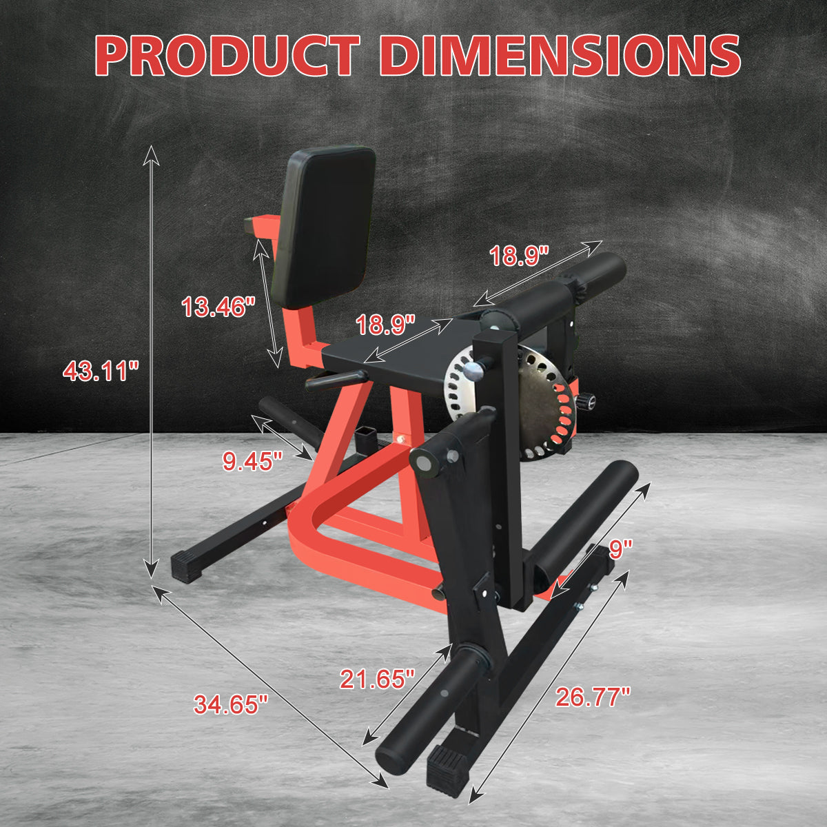 3-in-1 Leg Extension & Curl Machine - Adjustable Home Gym Leg Trainer