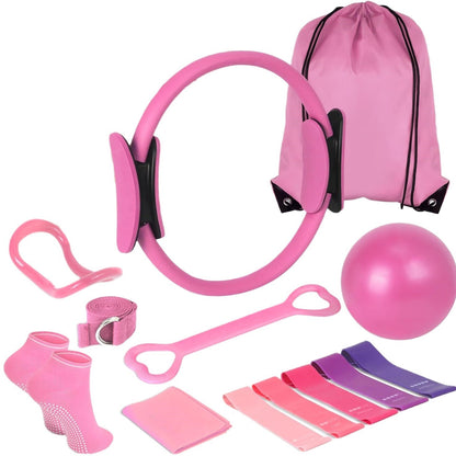 Pilates Roller 13-Piece Fitness Set - Yoga & Core Training Kit