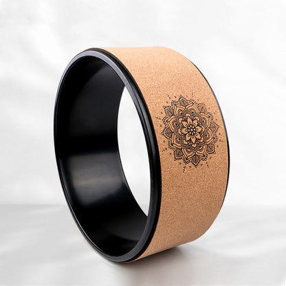 Premium Cork Yoga Wheel - Full Circle Backbend & Flexibility Tool
