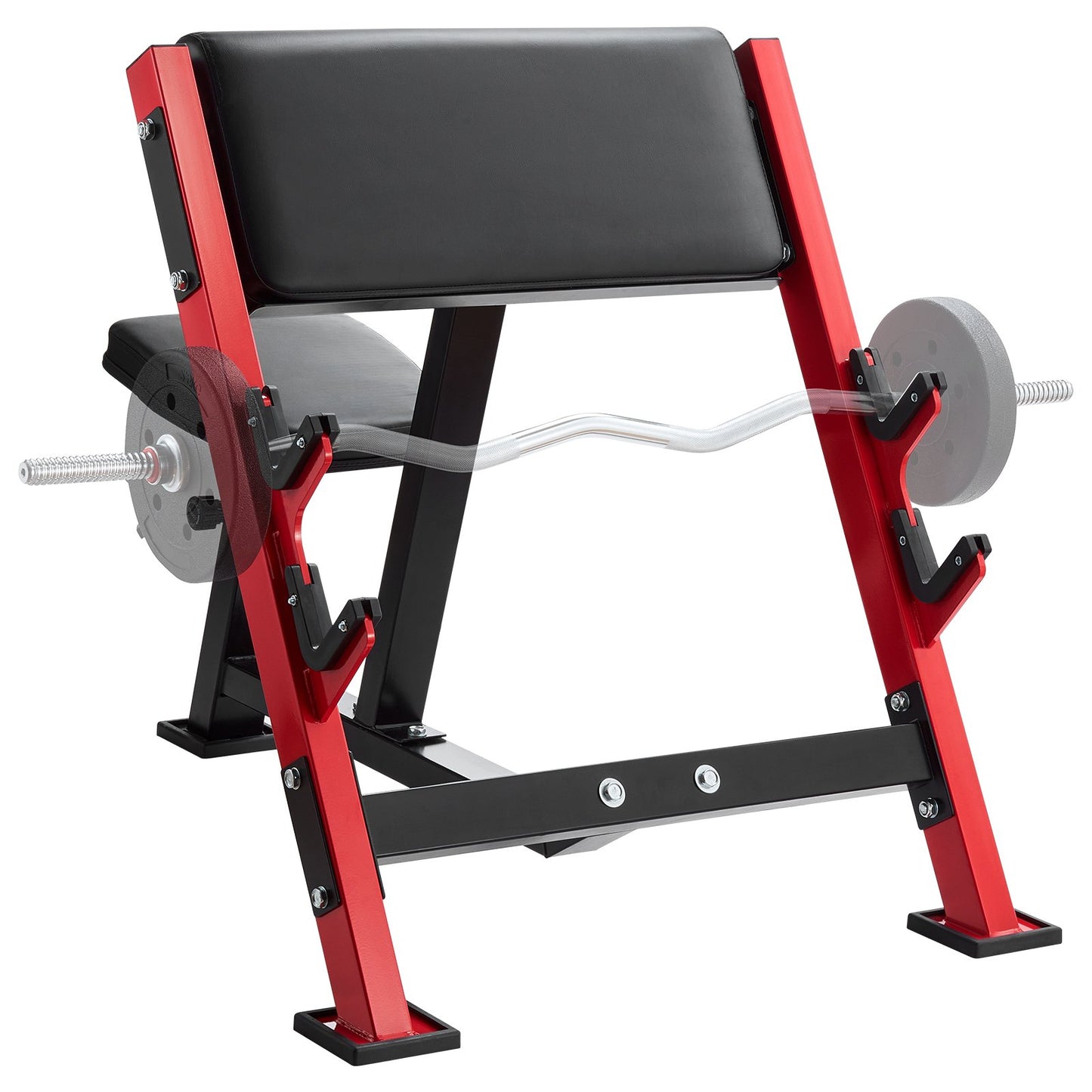 Preacher Curl Bench - Adjustable Arm Curl Station for Home Gym