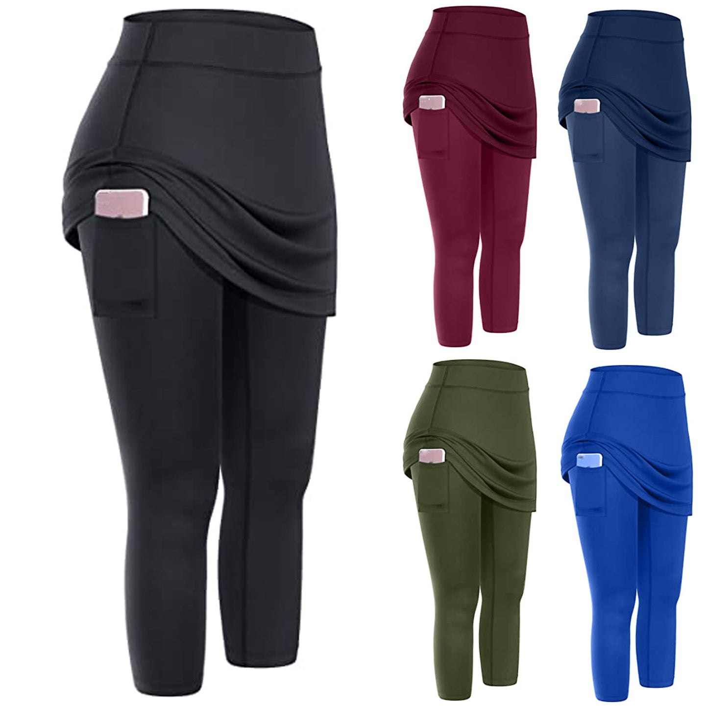 Leggings para mujer con bolsillos, pantalones de yoga y fitness, ropa deportiva