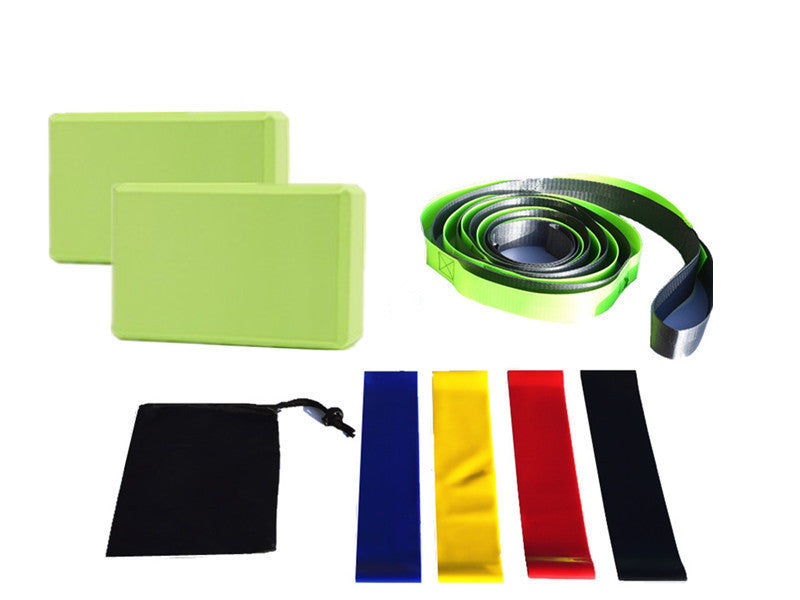 Yoga Starter Kit - 8-Piece Set with Blocks & Resistance Bands