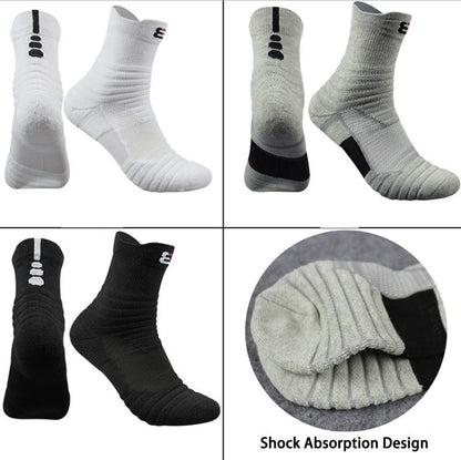 Athletic Running Socks - Cushioned Performance Socks with Anti-Slip Grip