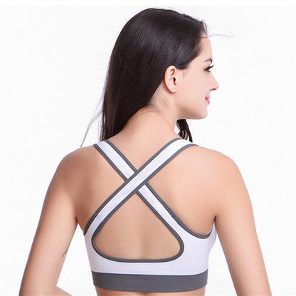 Chaleco deportivo para mujer, camiseta sin mangas acolchada, sujetador deportivo para gimnasio, fitness, sujetador de algodón elástico, sin costuras, transpirable, sujetadores de yoga, ropa interior 