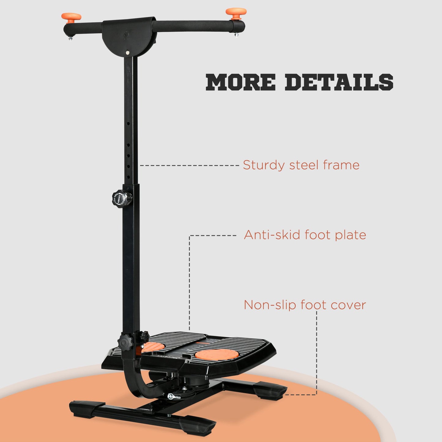 Foldable Ab Twister Board - Waist Trainer with LCD Display & 330 lb Capacity
