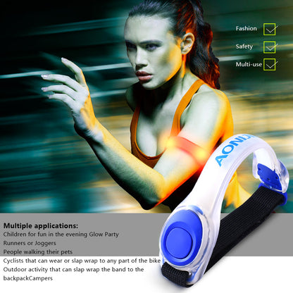 LED Safety Armband - Reflective Running Light for Night Visibility