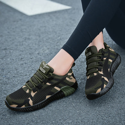 Zapatos de entrenamiento militar para estudiantes, zapatos de camuflaje, zapatos deportivos para hombres y mujeres