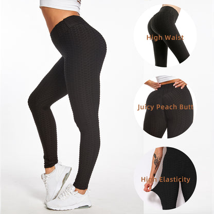 Leggings TIK Tok para mujer, leggings con textura de burbujas, pantalones de yoga para levantar los glúteos, negros, prohibidos en Amazon