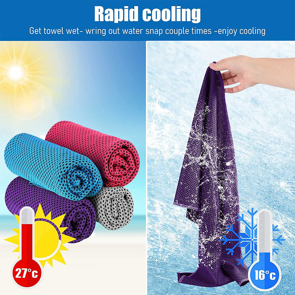 Instant Cooling Towel - Quick-Dry Microfiber for Sports & Gym