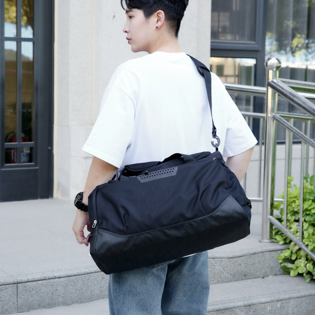 Gym Duffel Bag with Wet/Dry Compartment - Waterproof Sports Bag